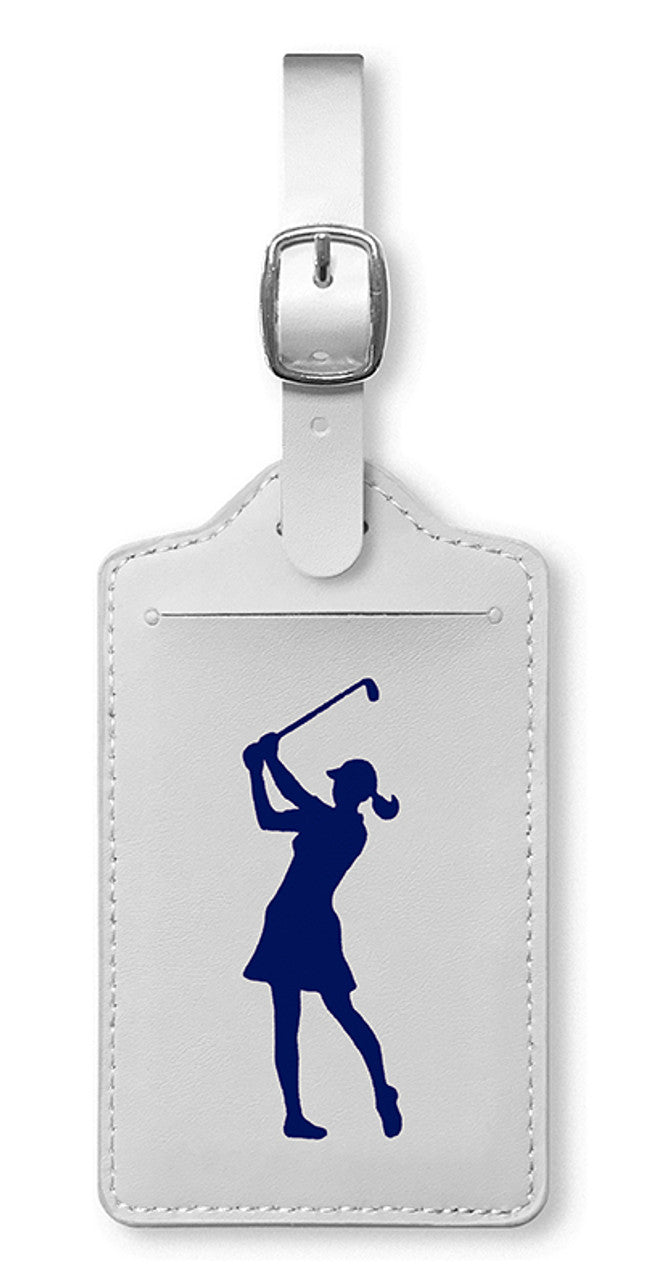 Surprizeshop Ladies Golf Bag or Luggage Tag. Pink, Purple or Navy Blue