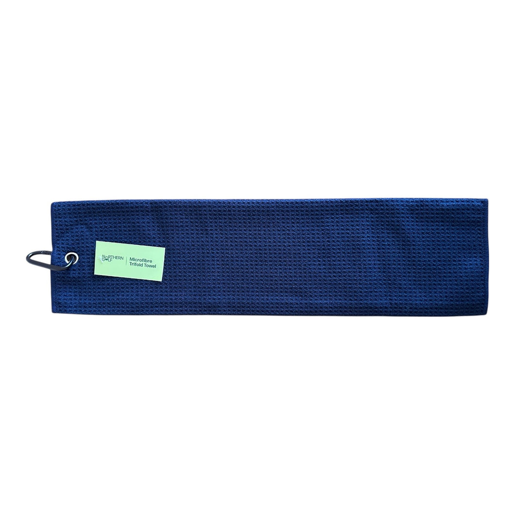 Northern Golf Microfibre Golf Towel. Navy, Orange, Pale Pink, Royal Blue.
