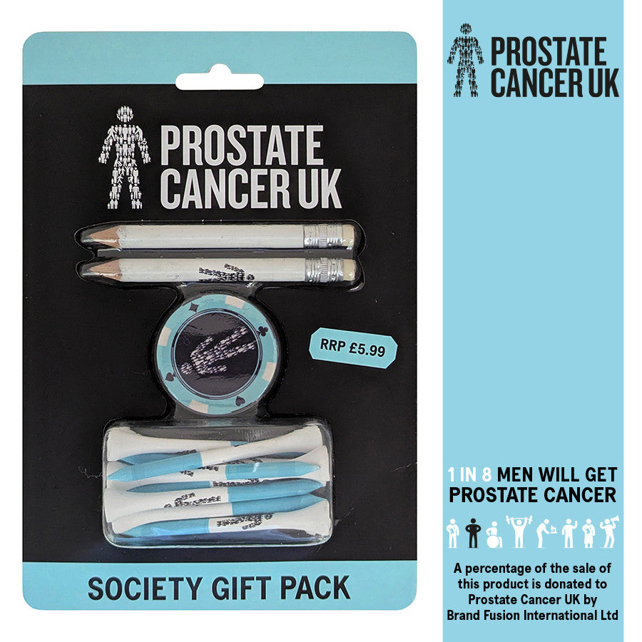 Golf Society Gift Pack - Supports Prostate Cancer UK. Pencils, Tees and Marker.