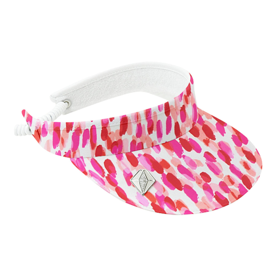 Pure Golf Ladies Arielle Telephone Wire Visor - Petal Polka