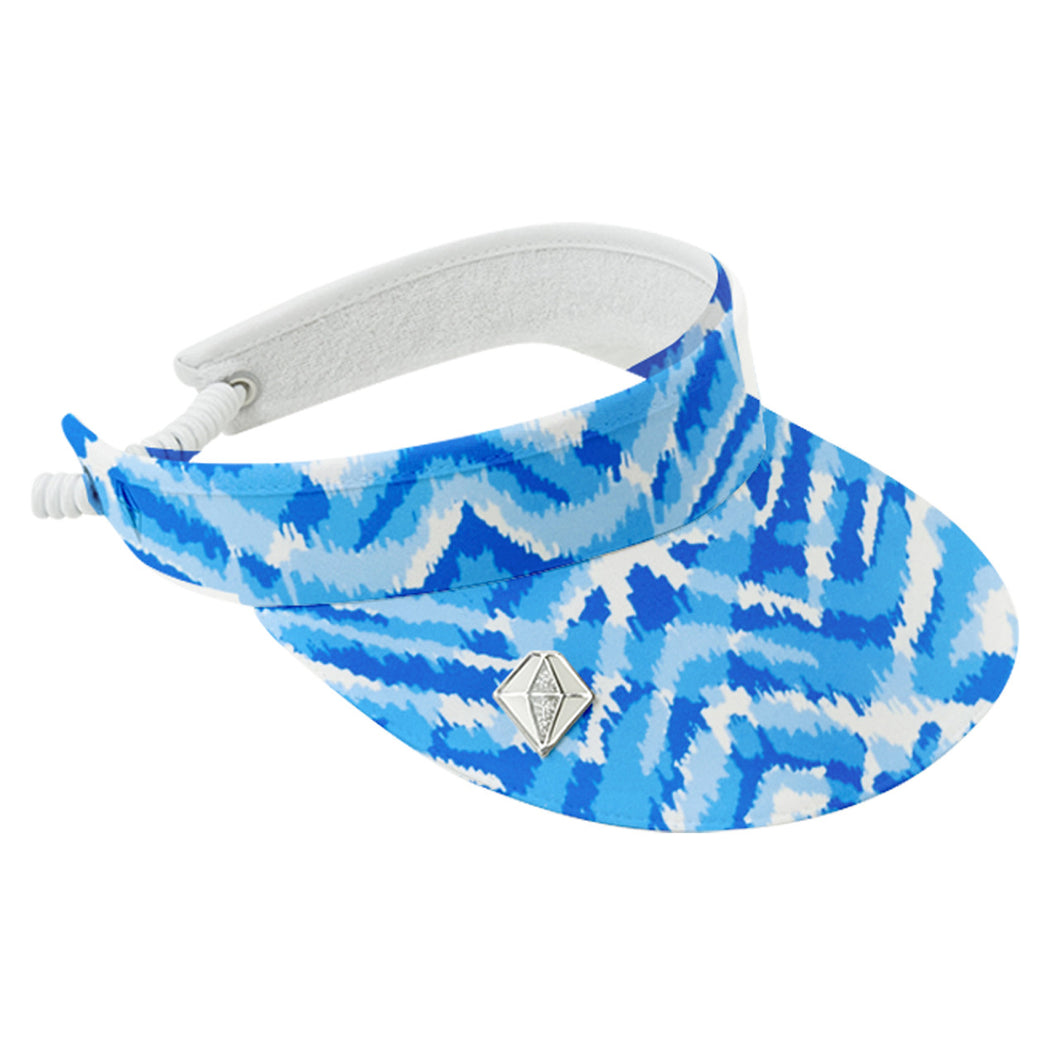 Pure Golf Ladies Arielle Telephone Wire Visor - Santorini Skies.