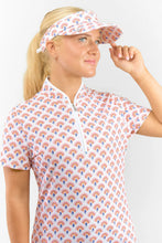 Load image into Gallery viewer, Pure Golf Ladies Arielle Telephone Wire Visor - Mediterranean Sunset
