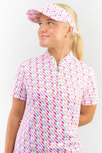 Load image into Gallery viewer, Pure Golf Ladies Arielle Telephone Wire Visor - Fairway Fizz.
