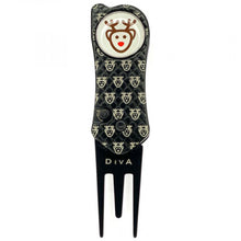 Load image into Gallery viewer, Diva Pro Galaxy Golf Divot Repair Tool and Ball Marker. Christmas Tree or Santa
