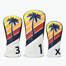Load image into Gallery viewer, PRG Originals Endless Summer Design Golf Headcovers. Set of 3. Driver, Fairway and Rescue or Putter Cover.

