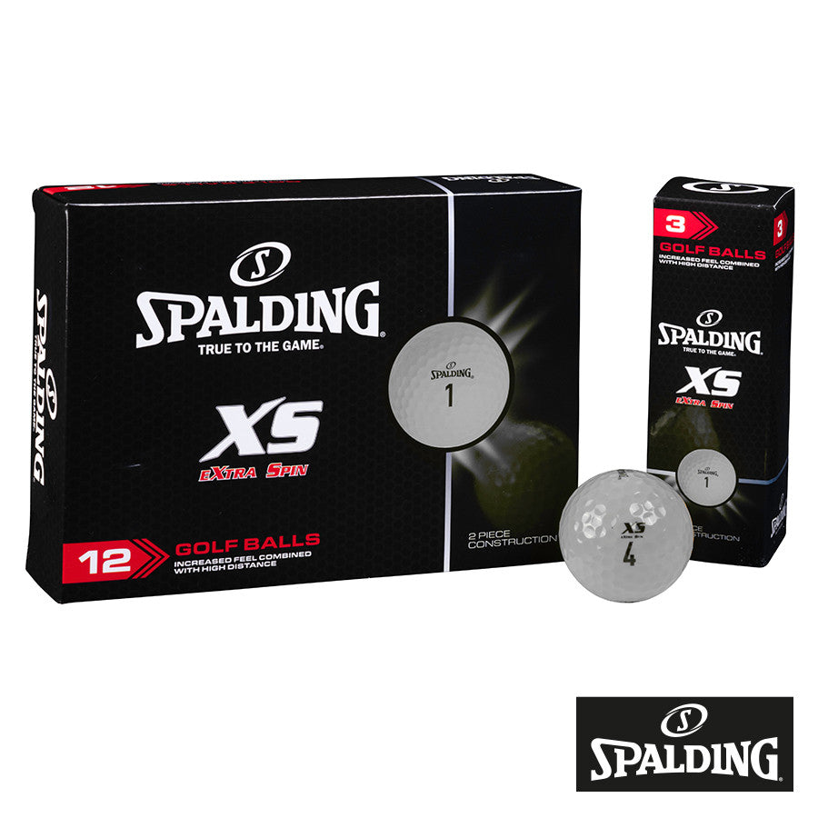 Spalding XS Golf Balls. One Dozen, White.