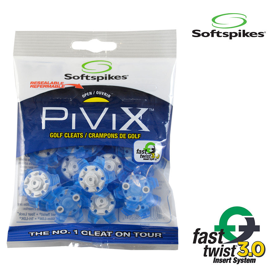 Champ Pivix Golf Cleats. Fits Fast Twist Tri Loc . Blue.