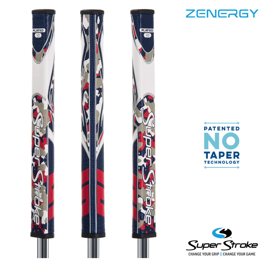 SuperStroke Zenergy Flatso 1.0 Camo Putter Grip.