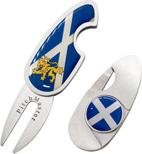 Load image into Gallery viewer, Asbri Scotland Pitchmaster Divot Tool and Magnetic Golf Ball Marker.
