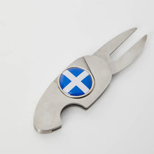 Load image into Gallery viewer, Asbri Scotland Pitchmaster Divot Tool and Magnetic Golf Ball Marker.
