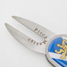 Load image into Gallery viewer, Asbri Scotland Pitchmaster Divot Tool and Magnetic Golf Ball Marker.
