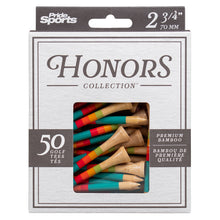 Load image into Gallery viewer, Pride Sports Honors Collection 70mm Bamboo Golf Tees. 50 Pack. Sunrise Gradient.
