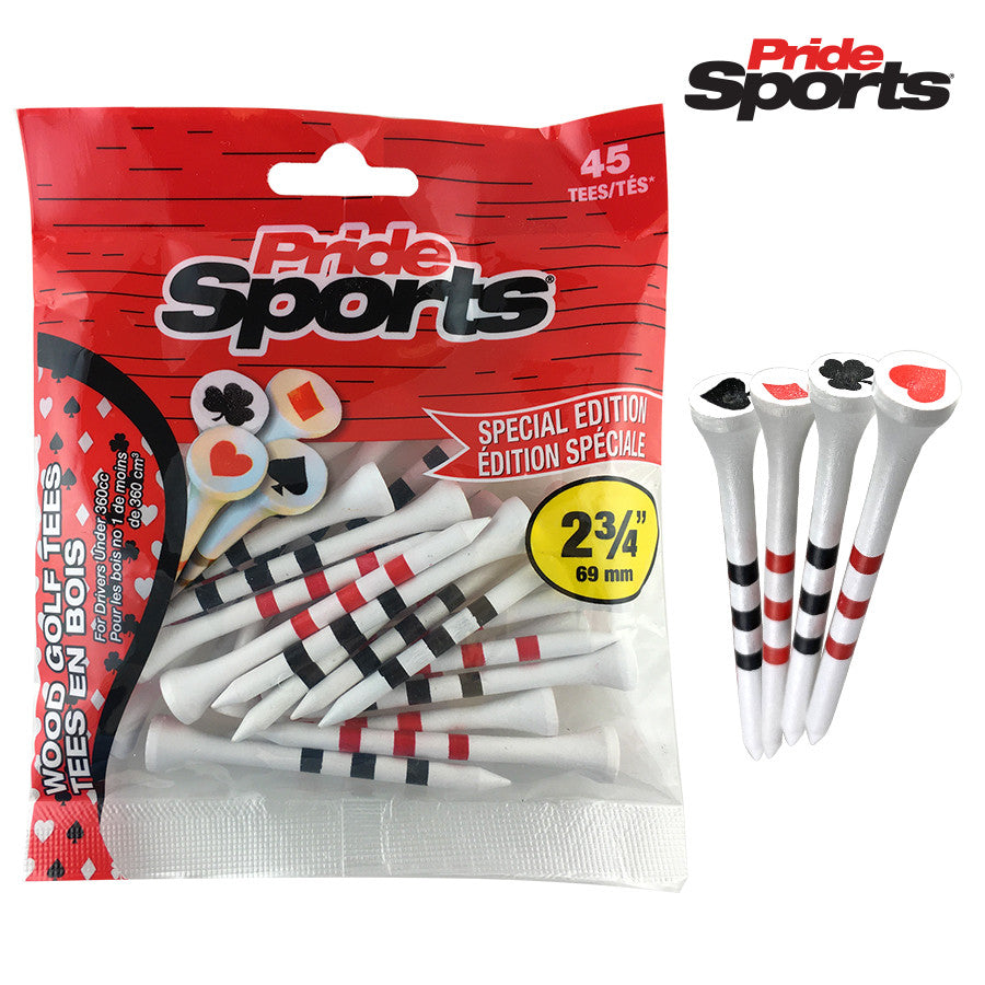 Pride Sports Special Edition  Golf Tees. Playing Cards. Pack of 45 Tees