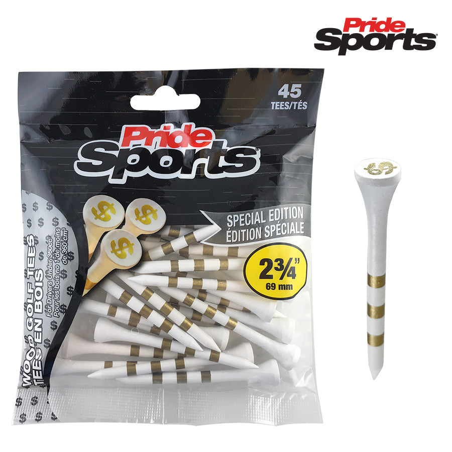 Pride Sports Special Edition  Golf Tees. Money. Dollar. Pack of 45 Tees