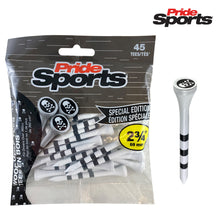 Load image into Gallery viewer, Pride Sports Special Edition  Golf Tees. Skull and Crossbones. Pack of 45 Tees
