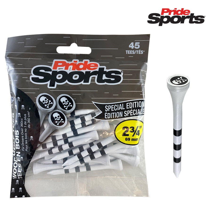 Pride Sports Special Edition  Golf Tees. Skull and Crossbones. Pack of 45 Tees