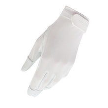 Load image into Gallery viewer, Surprizeshop Ladies Tan Through Cabretta Leather Sun Glove - White. Small Medium or Large (Copy)
