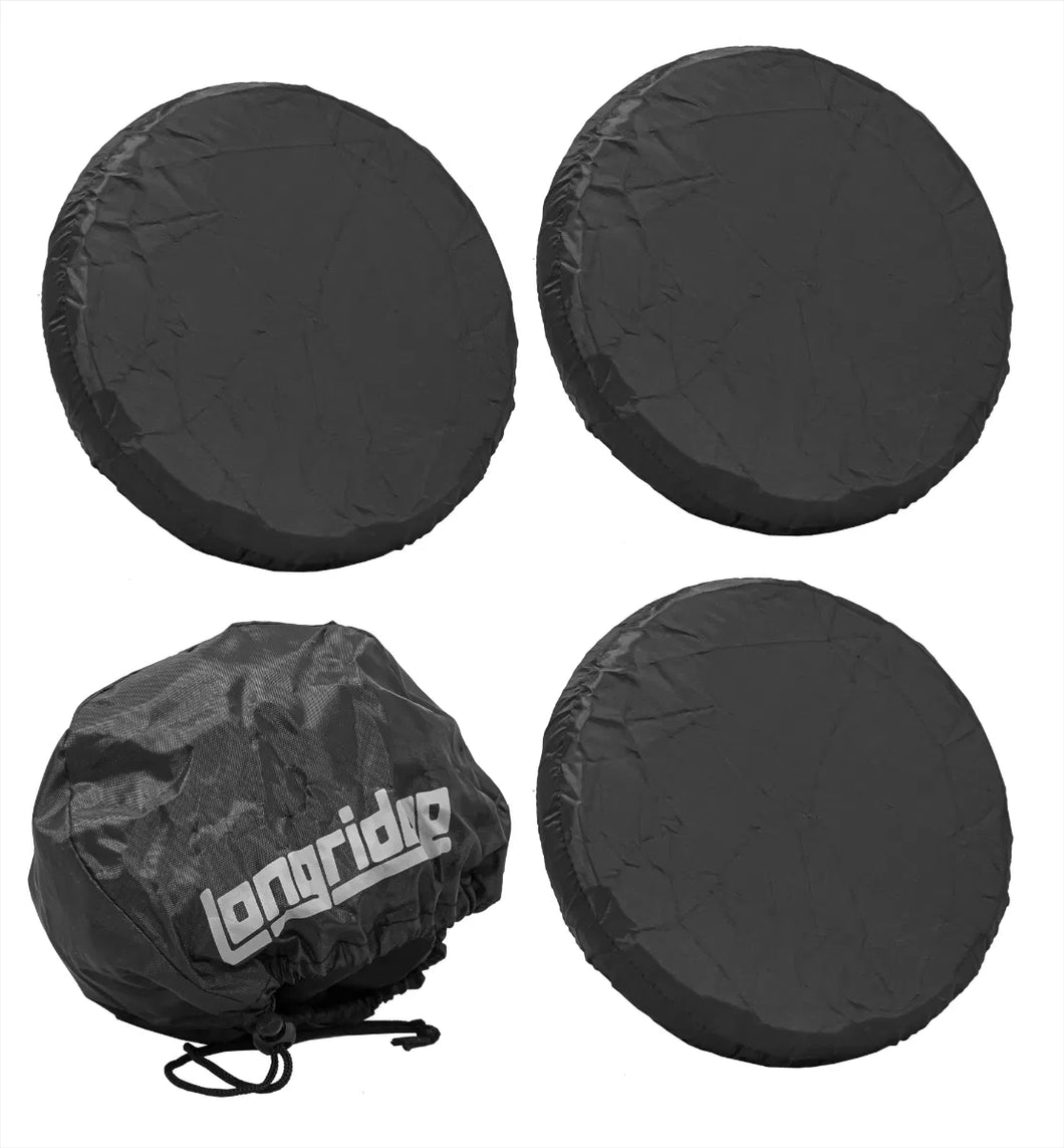 Longridge Universal 3 or 4 Elasticated Golf Trolley Wheel Covers - Pull or Electric