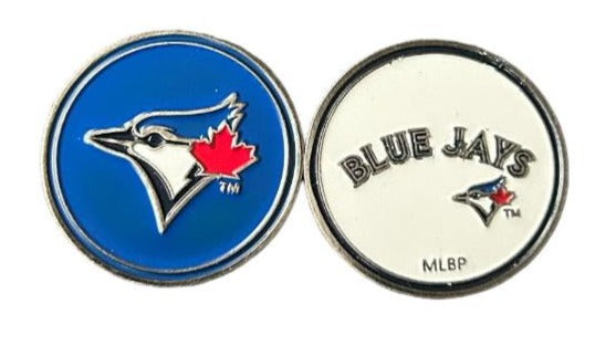MLB Official Team Crested Golf Ball Marker. Double Sided. Toronto Blue Jays.