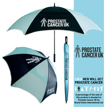 Load image into Gallery viewer, Golf Umbrella (30SPF) - Supports Prostate Cancer UK
