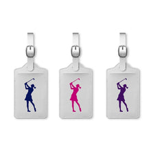 Load image into Gallery viewer, Surprizeshop Ladies Golf Bag or Luggage Tag. Pink, Purple or Navy Blue
