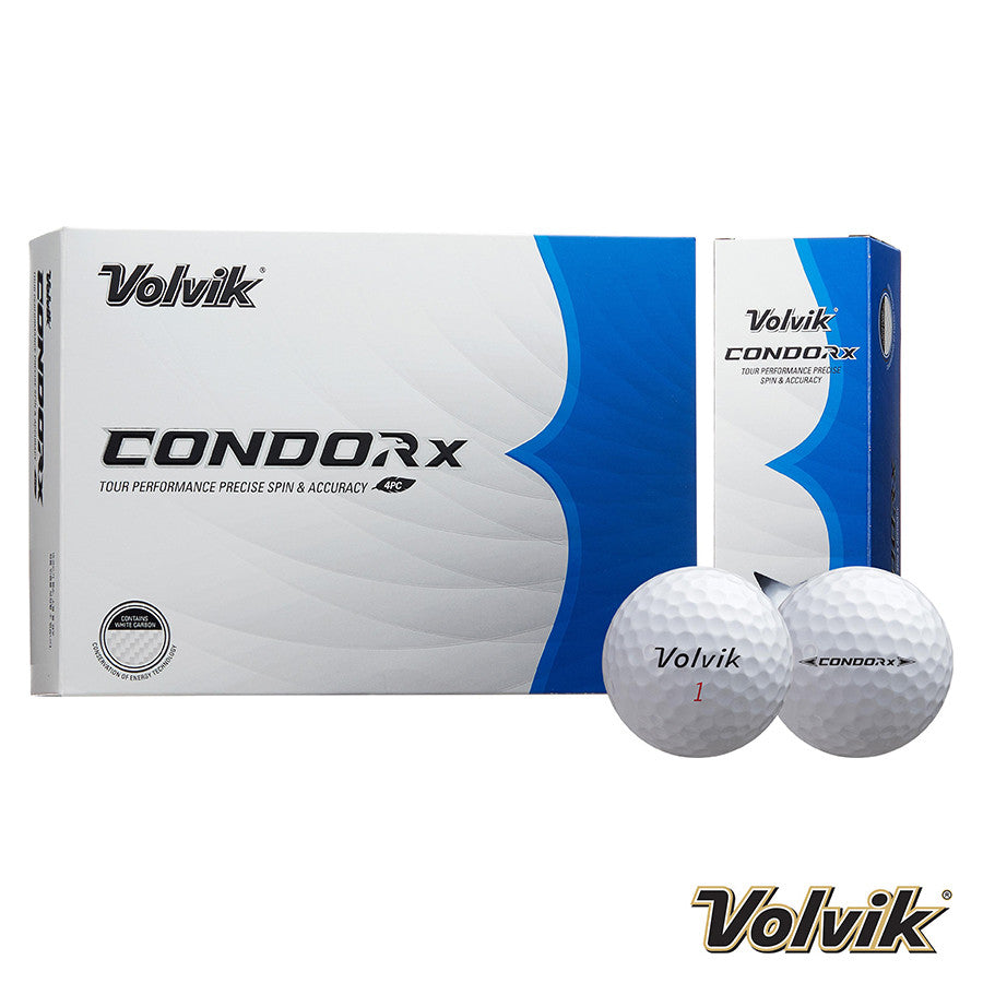 NEW 2024 Volvik Tour Performance Condor X Golf Balls. White.