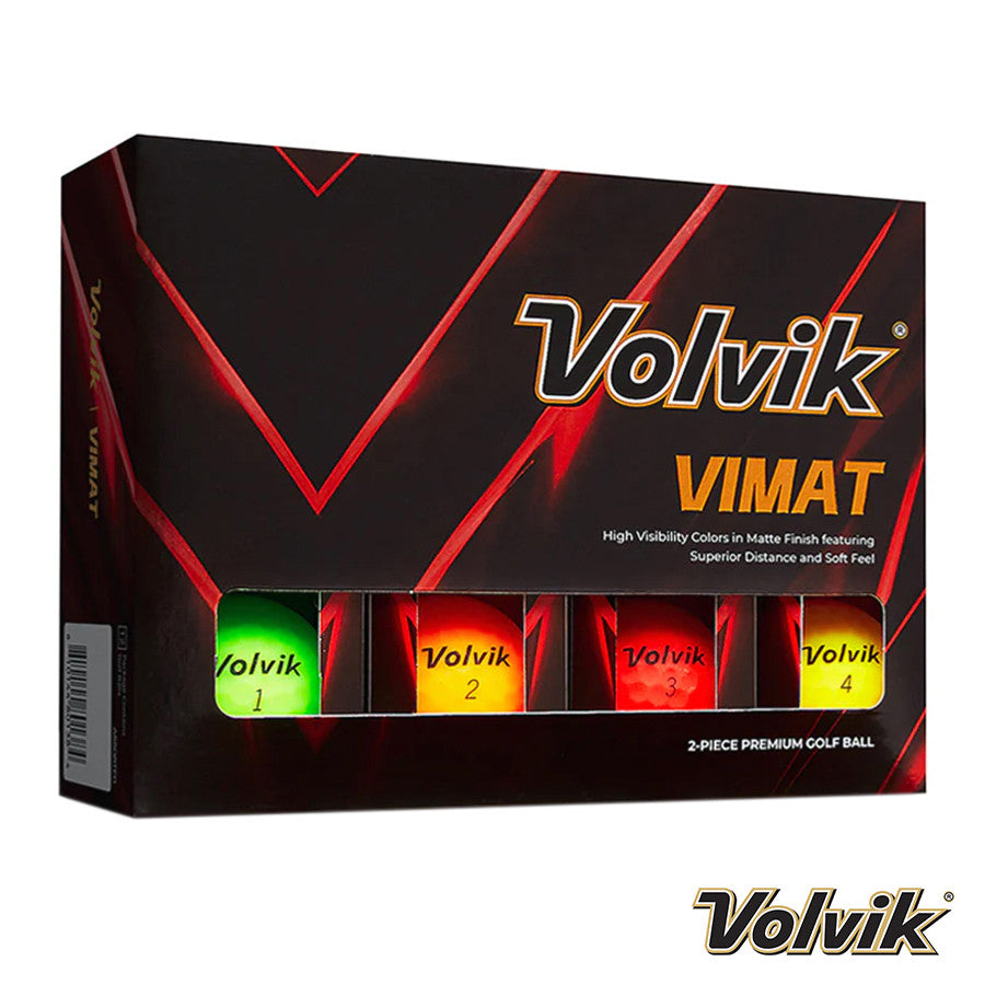 Volvik ViMat Soft Golf Balls. Mixed Colour Box.