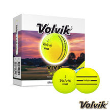Load image into Gallery viewer, Volvik Vivid Soft Twilight (Incl Torch) 6 Golf Ball Pack. Yellow.
