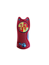 Load image into Gallery viewer, Wales Owain Glyndwr Crested Switchblade Design Golf Divot Tool With Detachable Golf Ball Marker
