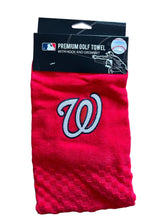 Load image into Gallery viewer, MLB Major League Baseball Official Golf Tri-Fold Towel. Washington Nationals.
