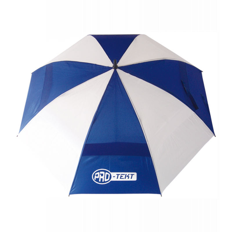 Pro Tekt Double Canopy Golf Umbrella. Navy Blue / White.