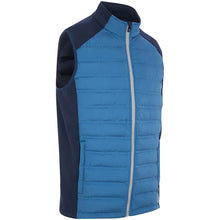 Load image into Gallery viewer, ProQuip Mens Helm Windproof Golf Gilet. Navy / Mid Blue. M, L, XL or XXL.
