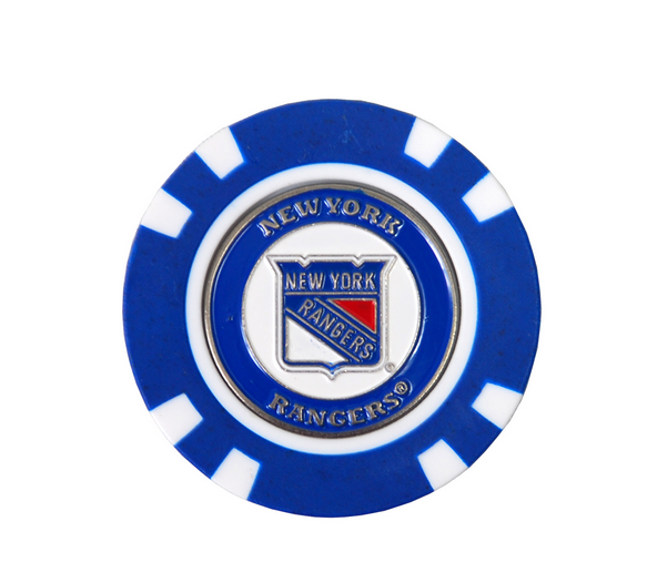 NHL Official Poker Chip Marker. New York Rangers