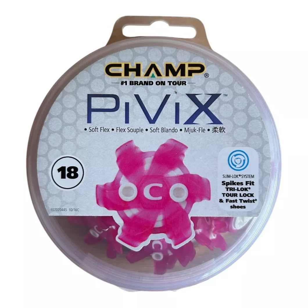 Champ Pivix Golf Cleats. Fits Fast Twist Tri Loc . Pink.