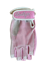 Load image into Gallery viewer, Daily Sports Leather Left Hand Half Finger Sun Glove. Small, Medium or Large. White, Pink or Black.
