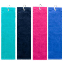 Load image into Gallery viewer, NEW Surprizeshop Ladies Waffle Weave Golf Towel - Hot Pink, Royal Blue, Aqua or Navy Blue.
