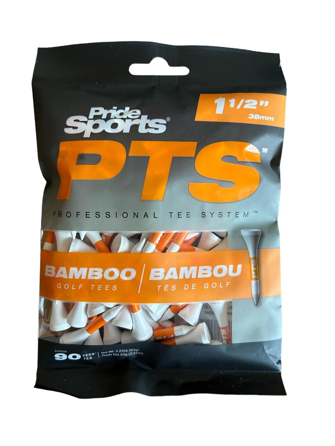 Pride Sports Professional Tee System. Bamboo Golf Tees. 90 Pack. 1 1/2 ...