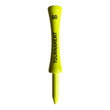 Load image into Gallery viewer, Bamboo Wood Graduated Castle Golf Tees. 50mm Lime Green Tournament. Free Postage.
