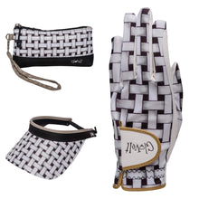 Load image into Gallery viewer, SALE Glove It Shadow Weave Design Ladies Golf Visor, Glove or Wristlet Bag.
