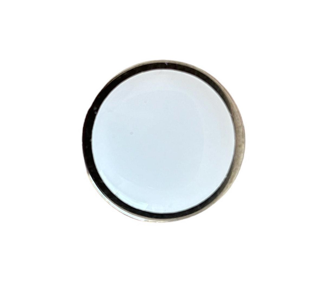 Plain White Optic Golf Ball Marker