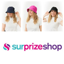 Load image into Gallery viewer, Surprizeshop Ladies Fleece Lined Waterproof Bucket Rain Hat. Pink, Navy or Black.
