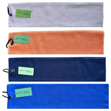 Load image into Gallery viewer, Northern Golf Microfibre Golf Towel. Navy, Orange, Pale Pink, Royal Blue.
