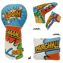 Load image into Gallery viewer, Krave Comic Book Golf Driver, Blade or Spider Mallet Headcover.

