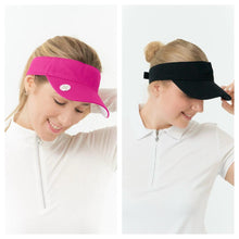 Load image into Gallery viewer, New Surprizeshop Ladies Becmoor Velcro Golf Visor - Black or Pink.
