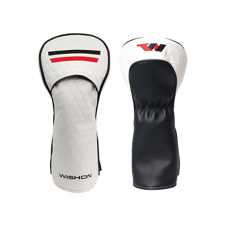Tom Wishon Golf Quilted White Driver, Fairway or Hybrid Headcover.