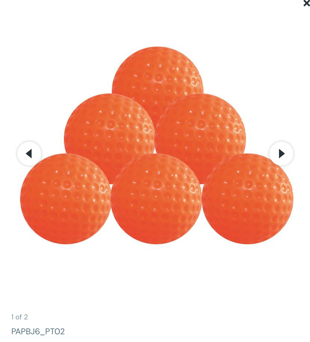 Longridge Jelly Practice Balls. 6 Pack