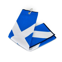 Load image into Gallery viewer, Masters Golf Pro-Tech MicroFibre Tri-Fold Waffle Saltire Towel
