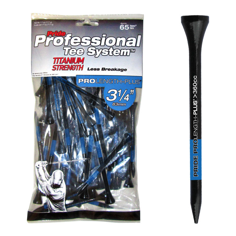 Pride Professional Tee System. Titanium Strength Prolength Golf Tees. 65 Pack. 83MM.…