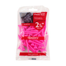 Load image into Gallery viewer, Masters Golf Plastic Tees. Pink 2 1/8 Inch. Pack of 40.
