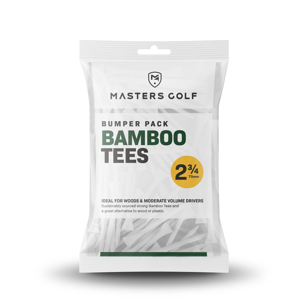 Masters Golf Bumper Pack of 2 3/4 Inch Bamboo Tees. Pack of 110.